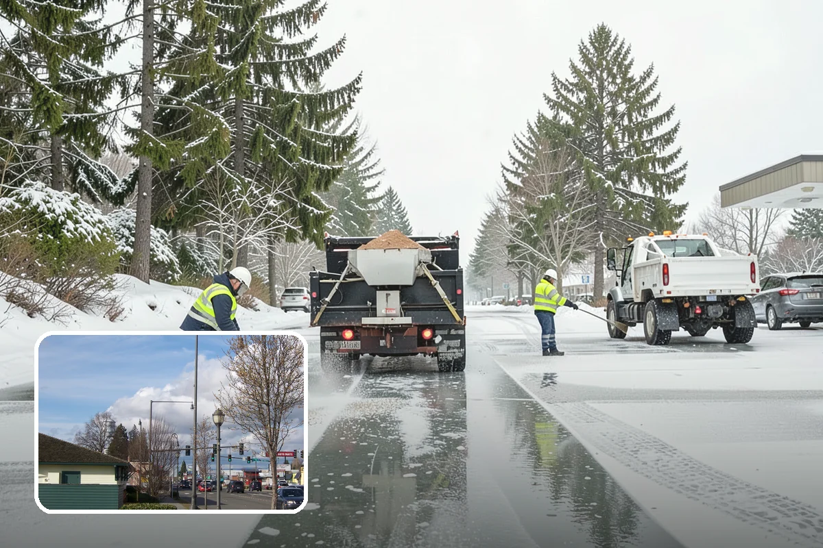 Bank Deicing in Marysville, Snohomish County, WA - Keeps customers safe at entrances and walk-up ATMs