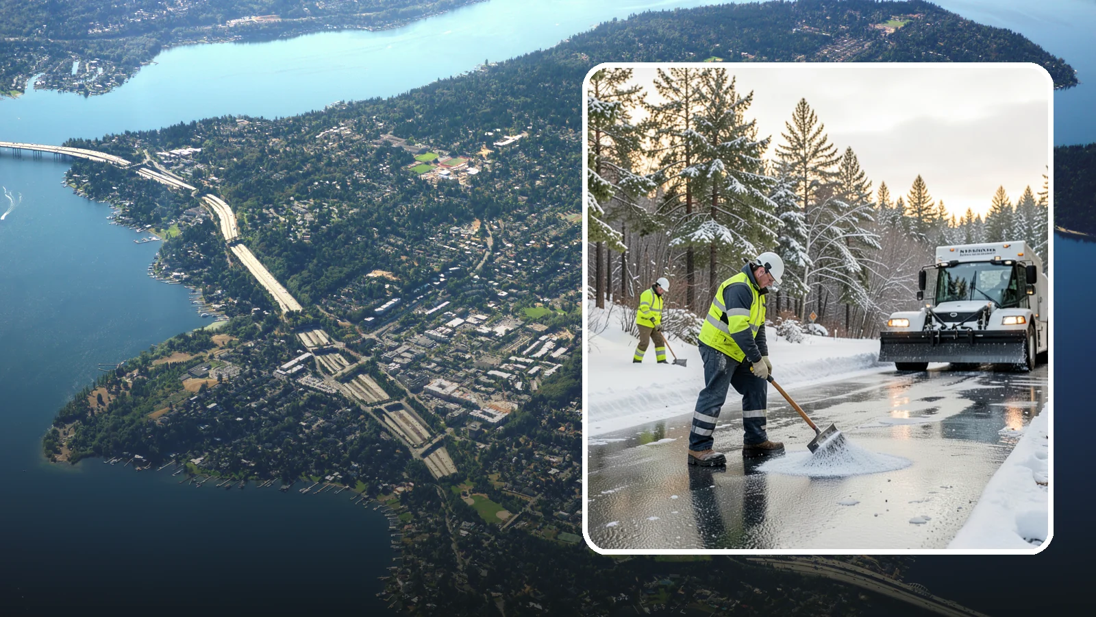 Bank Deicing in Mercer Island, King County, WA - Deicing for banks and credit unions, keeping entrances, ATM approaches, and drive-through lanes safe for customers during a...