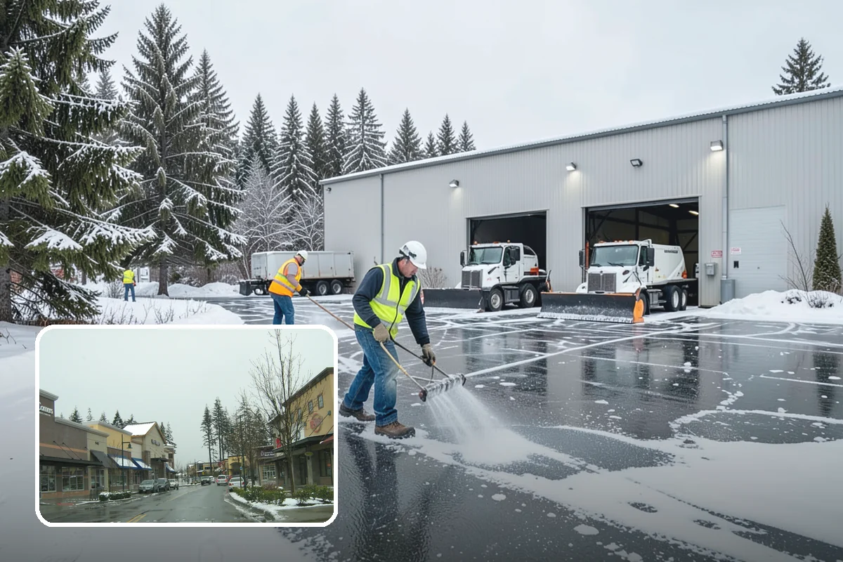 Bank Deicing in Mill Creek, Snohomish County, WA - Keeps customers safe at entrances and walk-up ATMs