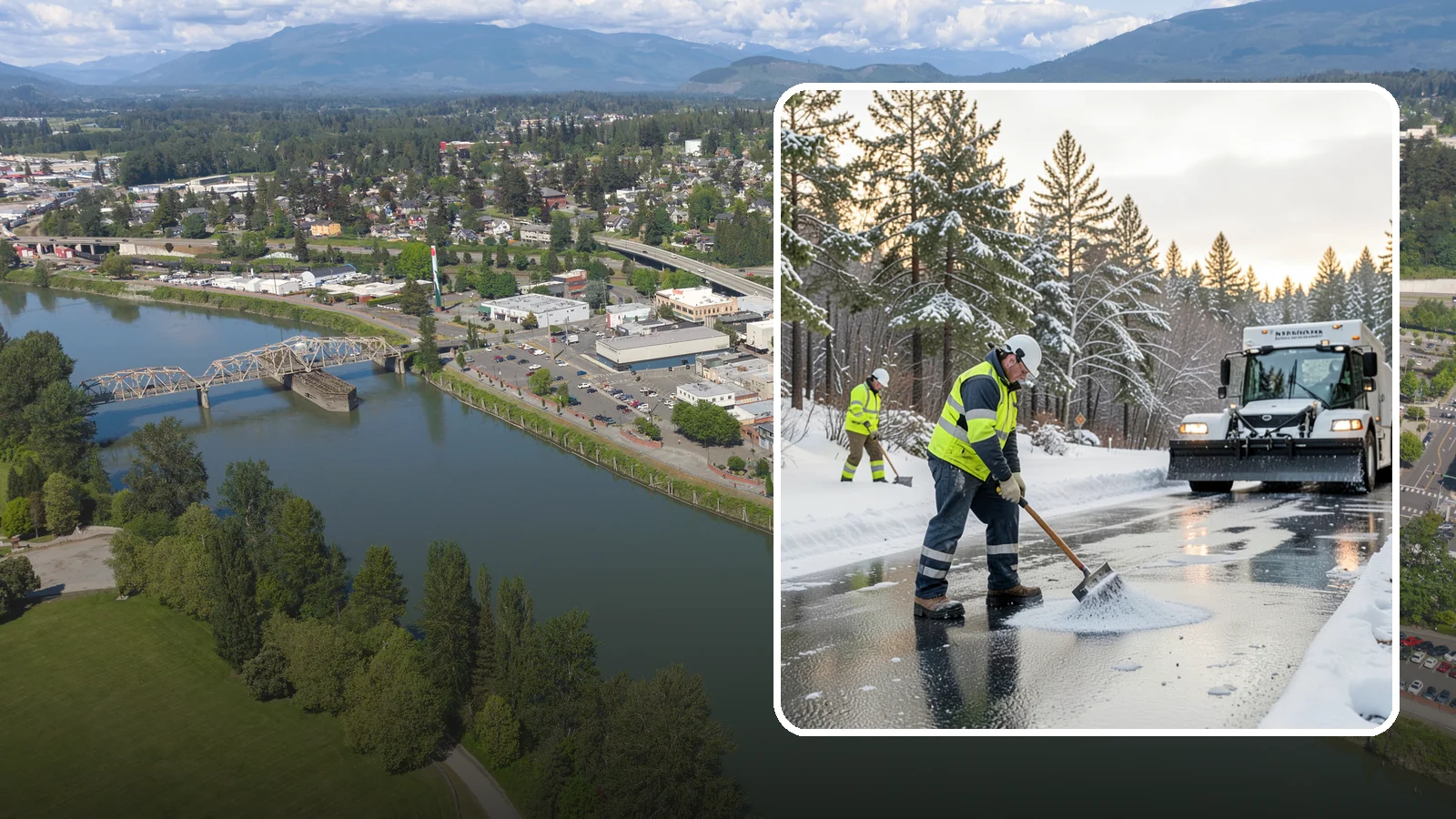 Bank Deicing in Mount Vernon, Skagit County, WA - Deicing for banks and credit unions, keeping entrances, ATM approaches, and drive-through lanes safe for customers during a...