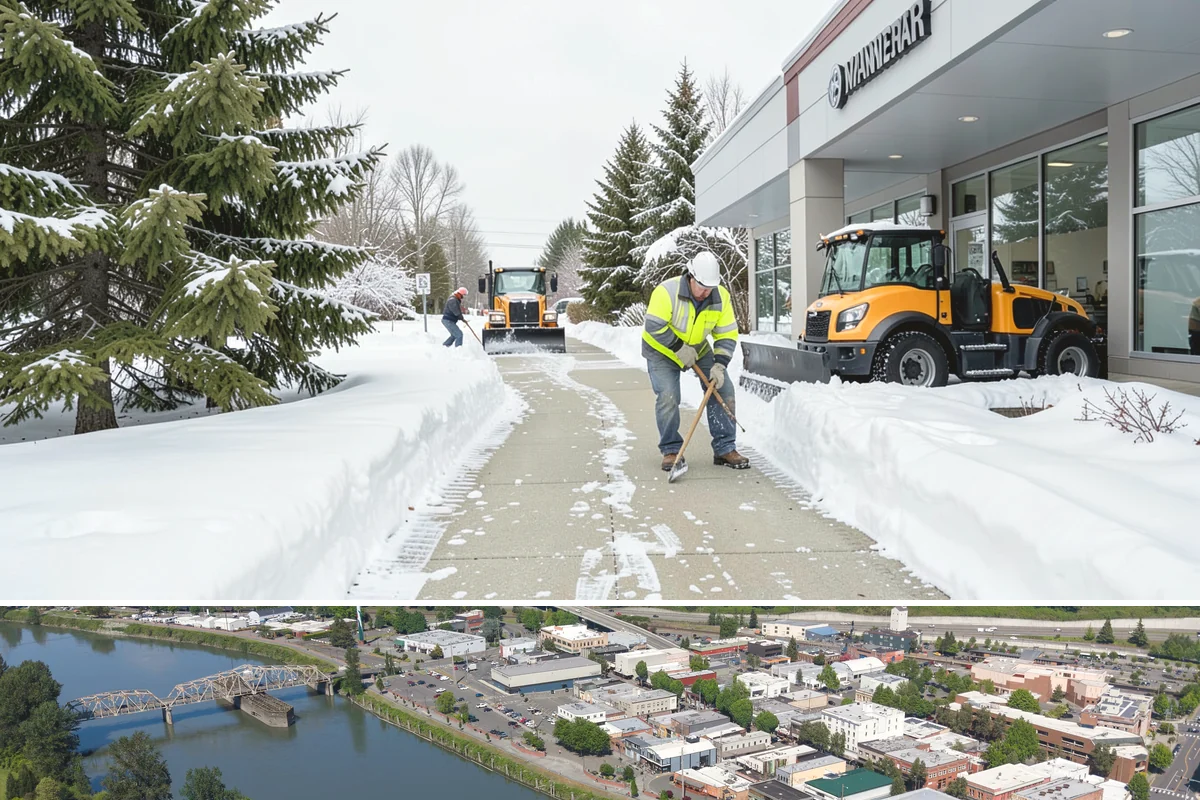 Bank Deicing in Mount Vernon, Skagit County, WA - Coverage runs through winter, with pre-open readiness on the freezing-rain mornings that glaze exposed ATM and drive-through...