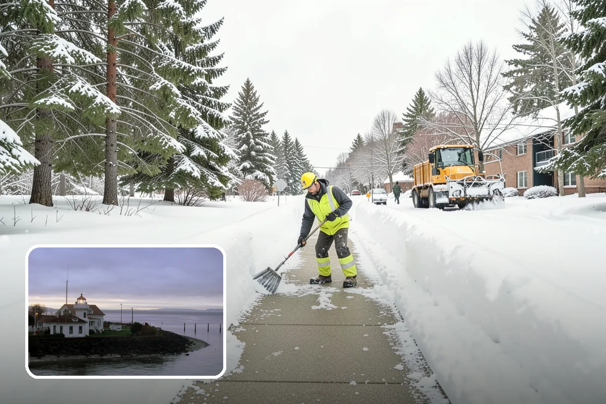 Bank Deicing in Mukilteo, Snohomish County, WA - Keeps customers safe at entrances and walk-up ATMs