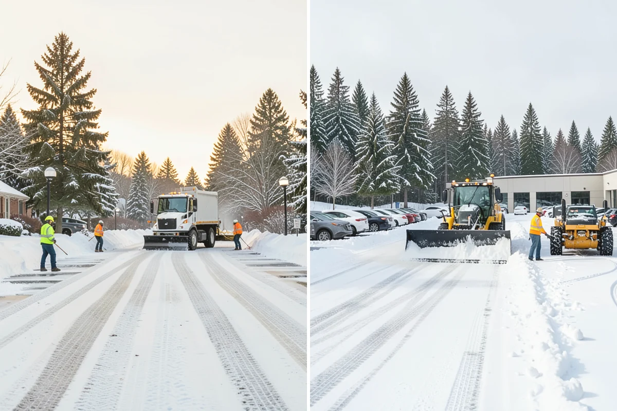 Bank Deicing in Mukilteo, Snohomish County, WA - Map the entrance, ATM apron, and drive-through lanes