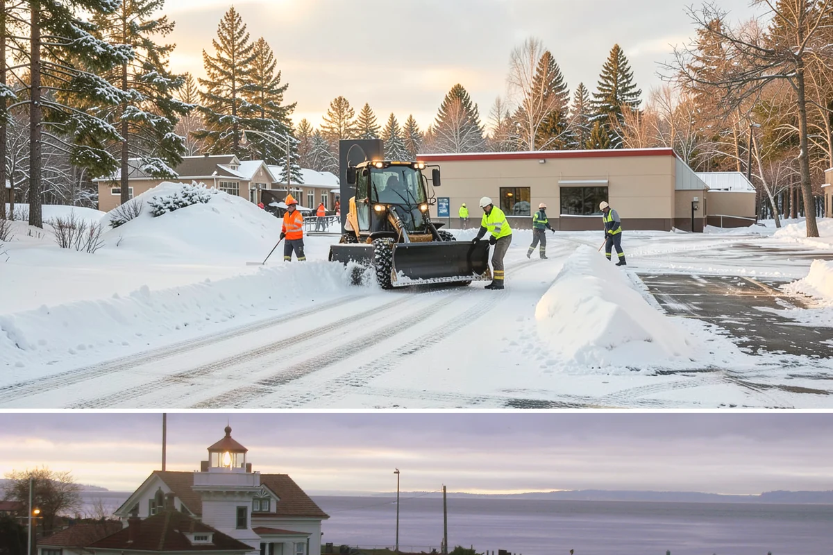Bank Deicing in Mukilteo, Snohomish County, WA - Coverage runs through winter, with pre-open readiness on the freezing-rain mornings that glaze exposed ATM and drive-through...