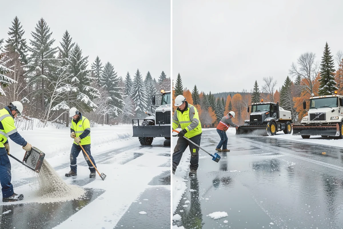 Bank Deicing in Newcastle, King County, WA - Map the entrance, ATM apron, and drive-through lanes