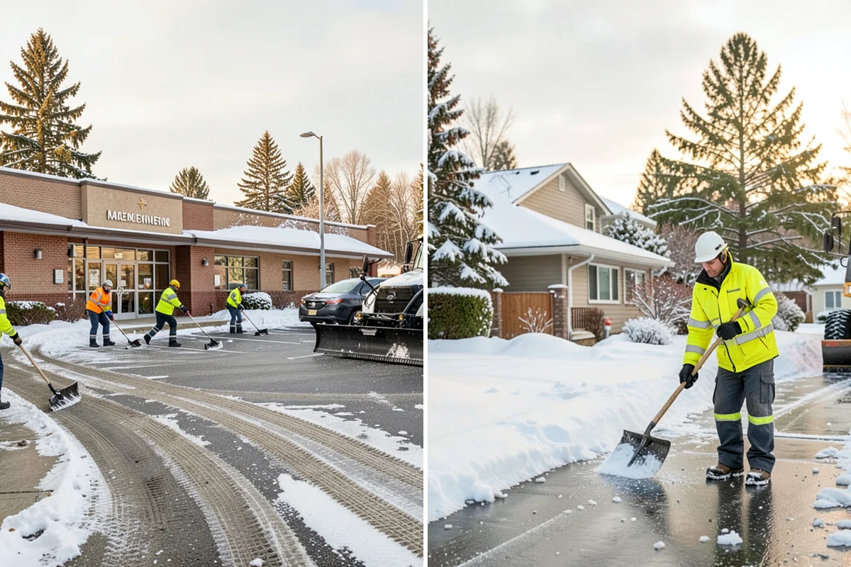 Bank Deicing in Normandy Park, King County, WA - Map the entrance, ATM apron, and drive-through lanes