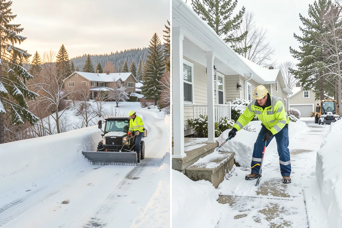 Bank Deicing in North Bend, King County, WA - Map the entrance, ATM apron, and drive-through lanes