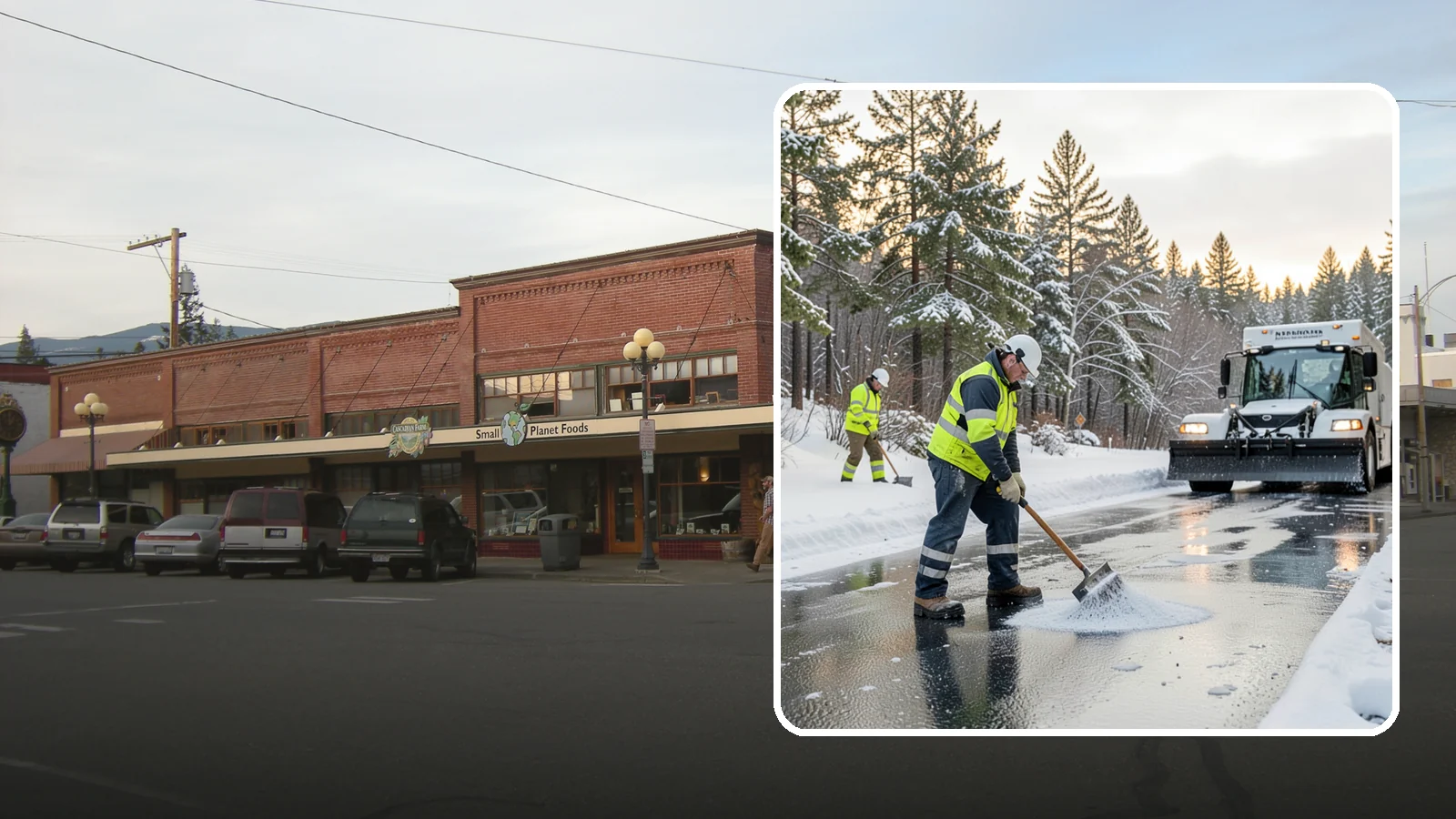 Bank Deicing in Sedro-Woolley, Skagit County, WA - Deicing for banks and credit unions, keeping entrances, ATM approaches, and drive-through lanes safe for customers during a...