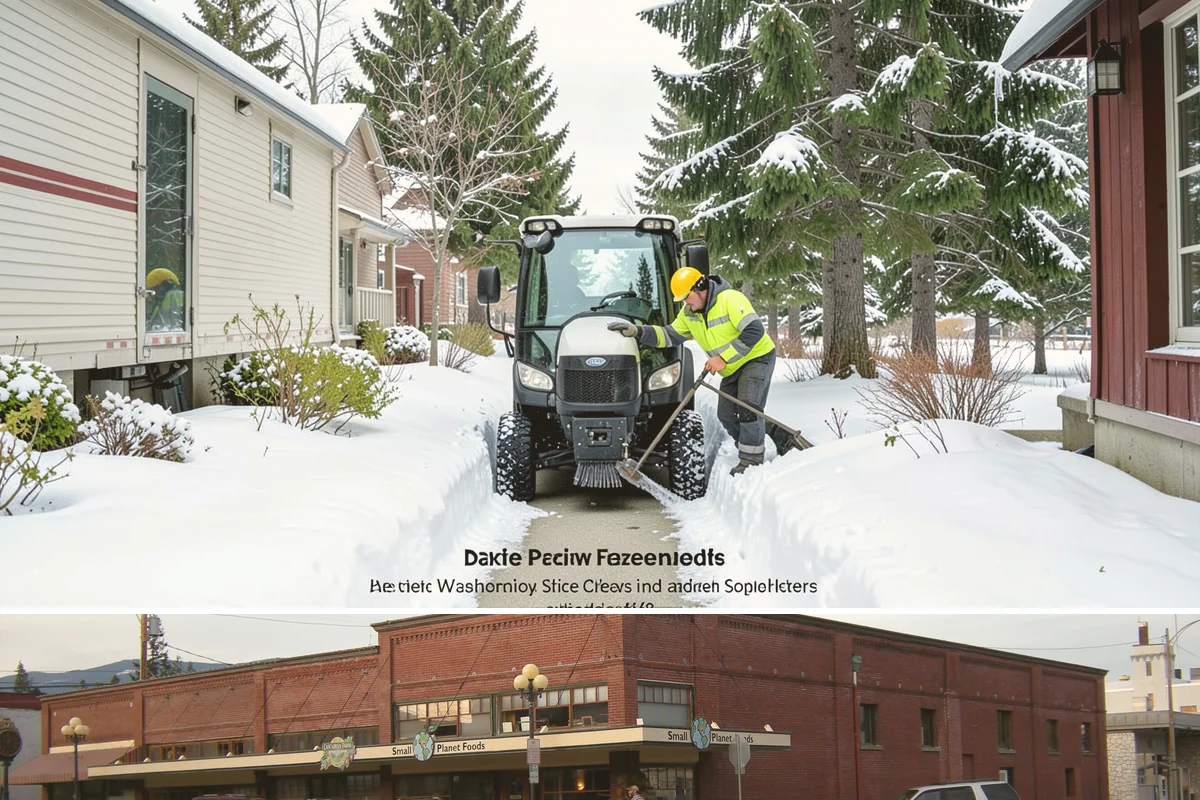 Bank Deicing in Sedro-Woolley, Skagit County, WA - Coverage runs through winter, with pre-open readiness on the freezing-rain mornings that glaze exposed ATM and drive-through...