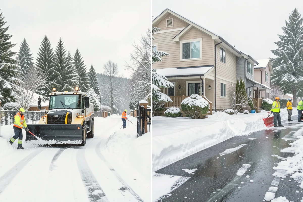 Bank Deicing in Snohomish, Snohomish County, WA - Map the entrance, ATM apron, and drive-through lanes