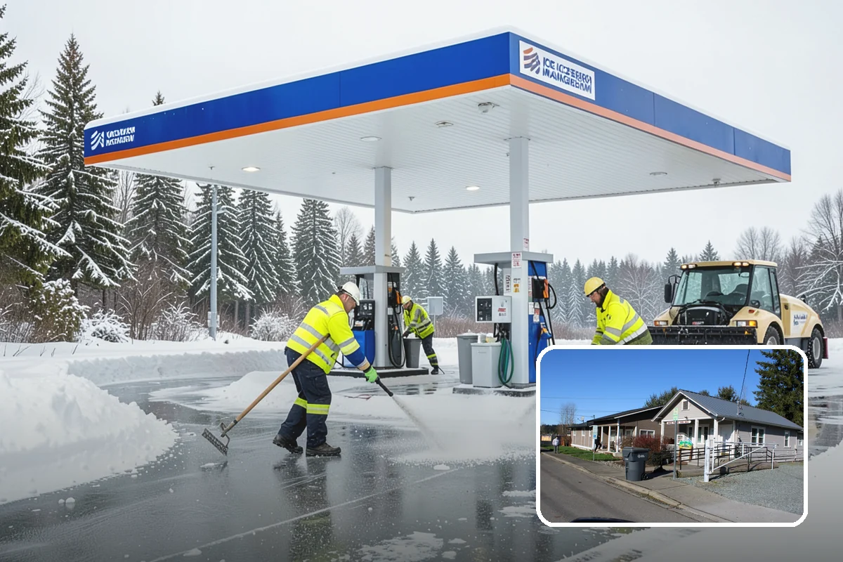Bank Deicing in South Prairie, Pierce County, WA - Keeps customers safe at entrances and walk-up ATMs