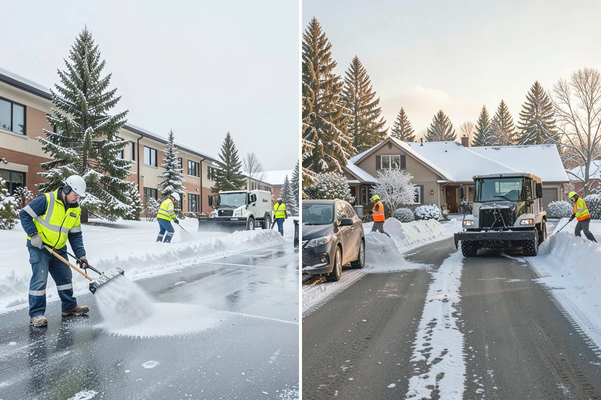 Bank Deicing in South Prairie, Pierce County, WA - Map the entrance, ATM apron, and drive-through lanes
