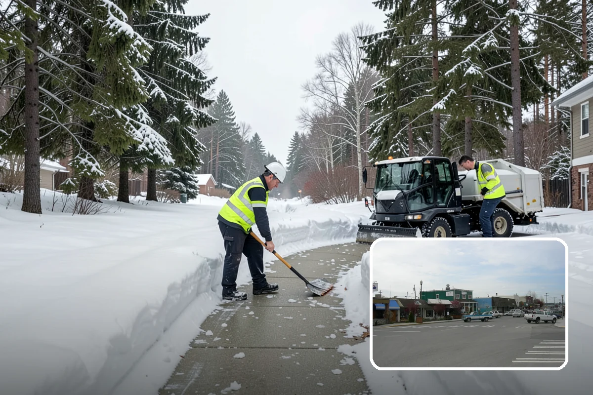 Bank Deicing in Stanwood, Snohomish County, WA - Keeps customers safe at entrances and walk-up ATMs
