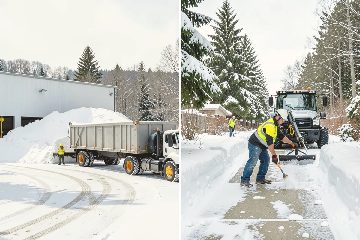 Bank Deicing in Stanwood, Snohomish County, WA - Map the entrance, ATM apron, and drive-through lanes