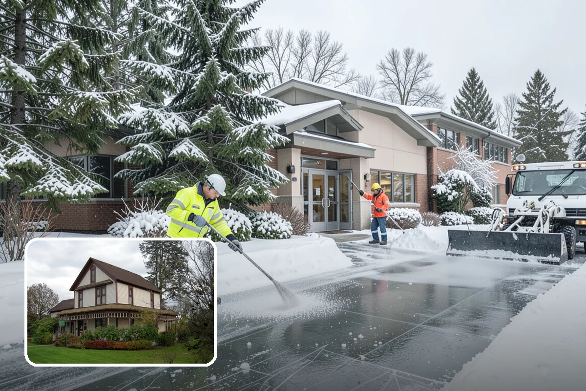 Bank Deicing in Sumner, Pierce County, WA - Keeps customers safe at entrances and walk-up ATMs