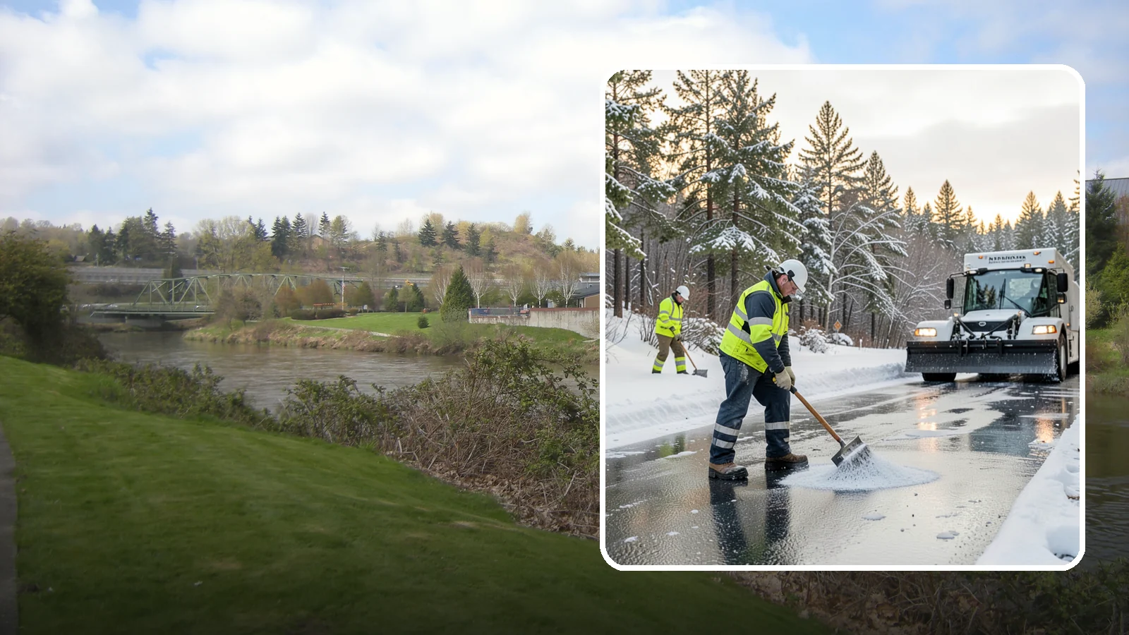 Bank Deicing in Tukwila, King County, WA - Deicing for banks and credit unions, keeping entrances, ATM approaches, and drive-through lanes safe for customers during a...