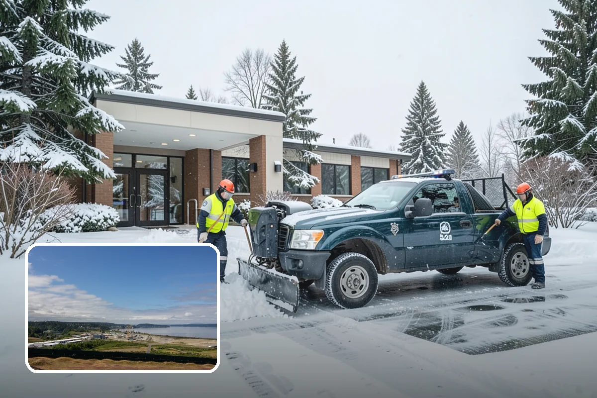 Bank Deicing in University Place, Pierce County, WA - Keeps customers safe at entrances and walk-up ATMs