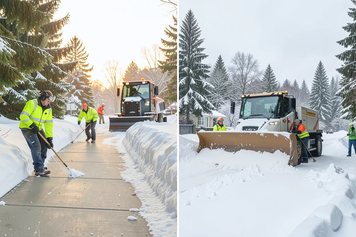 Bank Deicing in Wilkeson, Pierce County, WA - Map the entrance, ATM apron, and drive-through lanes