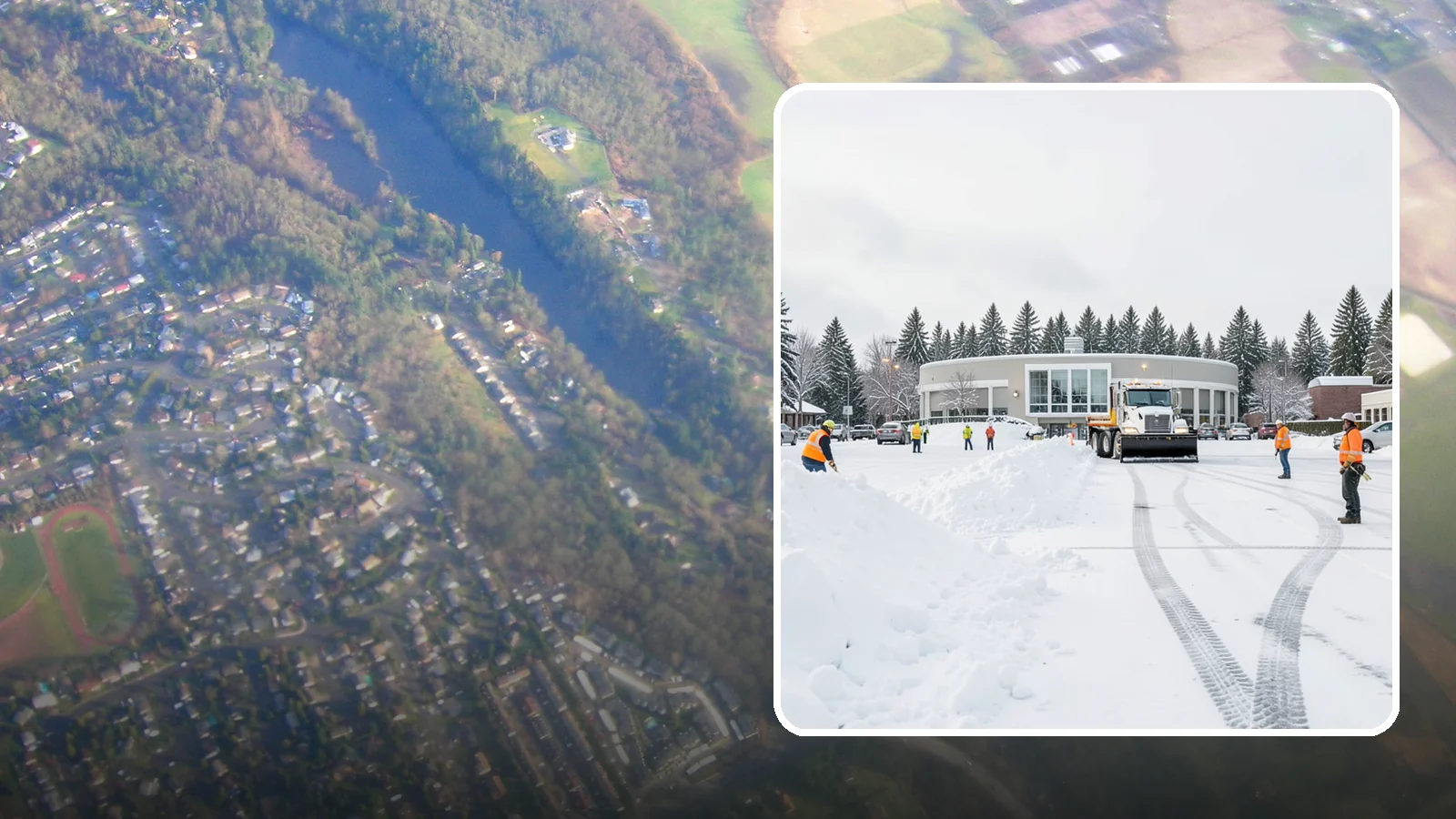 Bank Parking Lot Snow Removal in Algona, King County, WA - We clear bank lots, drive-throughs, and ATM lanes so Western Washington customers bank safely all winter.