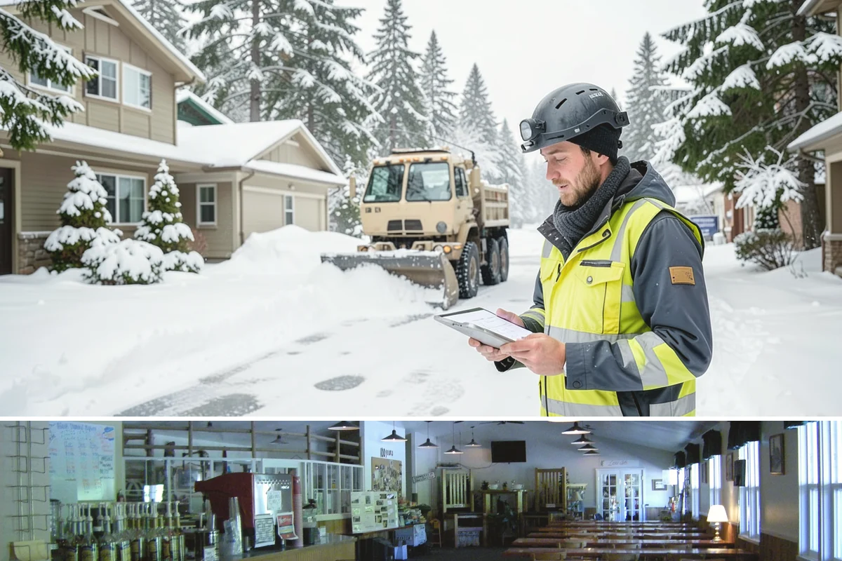 Bank Parking Lot Snow Removal in Black Diamond, King County, WA - Bank lots across Western Washington need the most winter attention from December through February, when morning freezes meet...