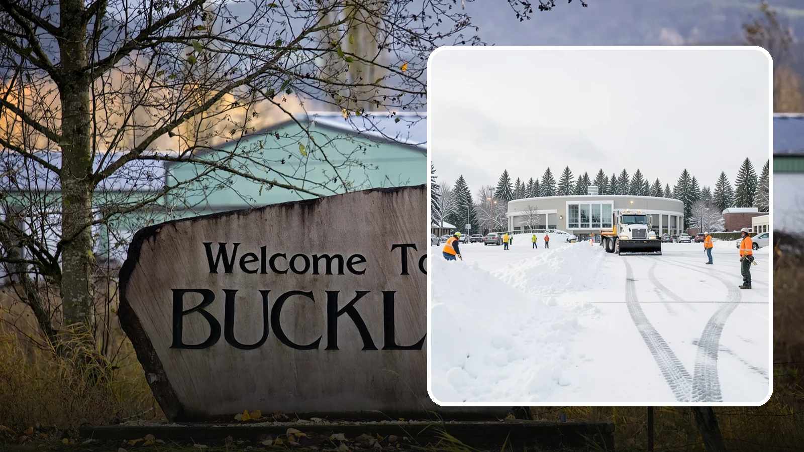 Bank Parking Lot Snow Removal in Buckley, Pierce County, WA - We clear bank lots, drive-throughs, and ATM lanes so Western Washington customers bank safely all winter.