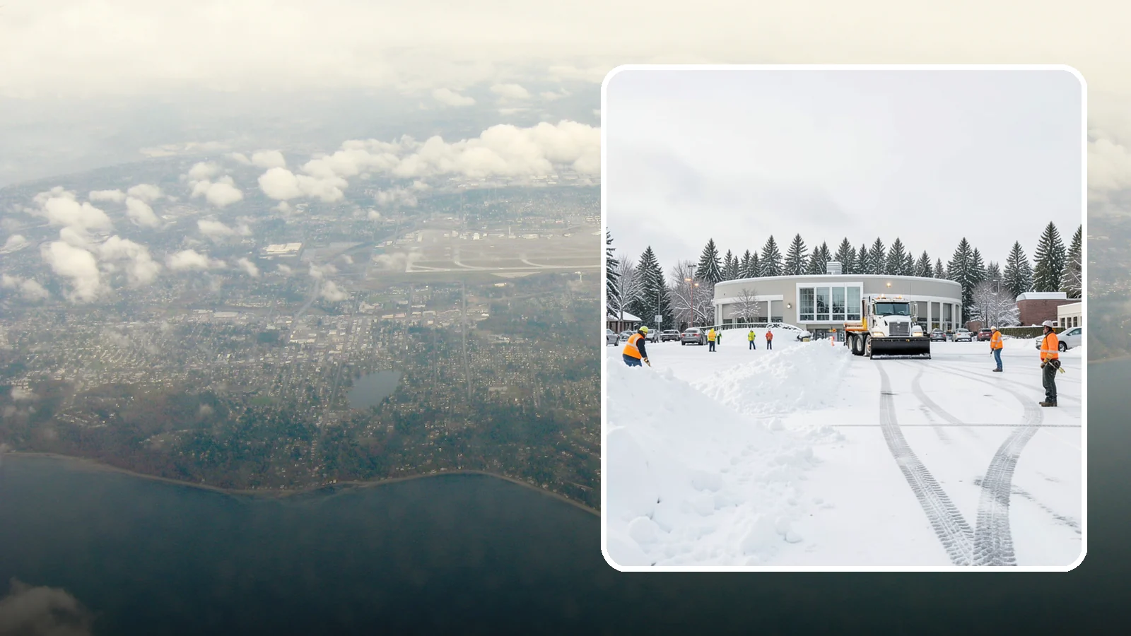 Bank Parking Lot Snow Removal in Burien, King County, WA - We clear bank lots, drive-throughs, and ATM lanes so Western Washington customers bank safely all winter.