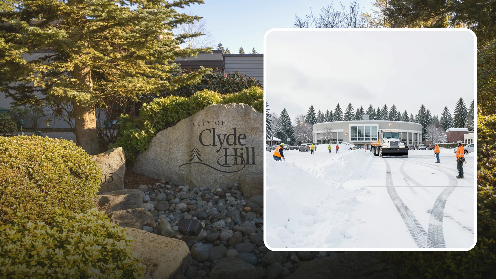 Bank Parking Lot Snow Removal in Clyde Hill, King County, WA - We clear bank lots, drive-throughs, and ATM lanes so Western Washington customers bank safely all winter.