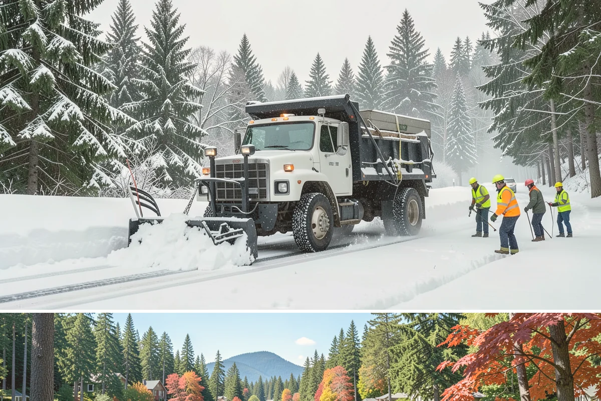 Bank Parking Lot Snow Removal in Covington, King County, WA - Bank lots across Western Washington need the most winter attention from December through February, when morning freezes meet...
