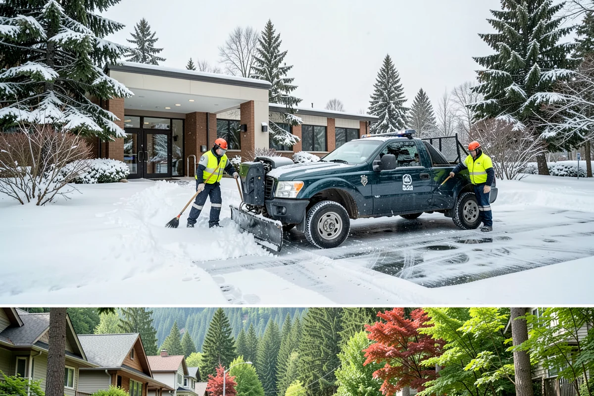 Bank Parking Lot Snow Removal in Darrington, Snohomish County, WA - Bank lots across Western Washington need the most winter attention from December through February, when morning freezes meet...