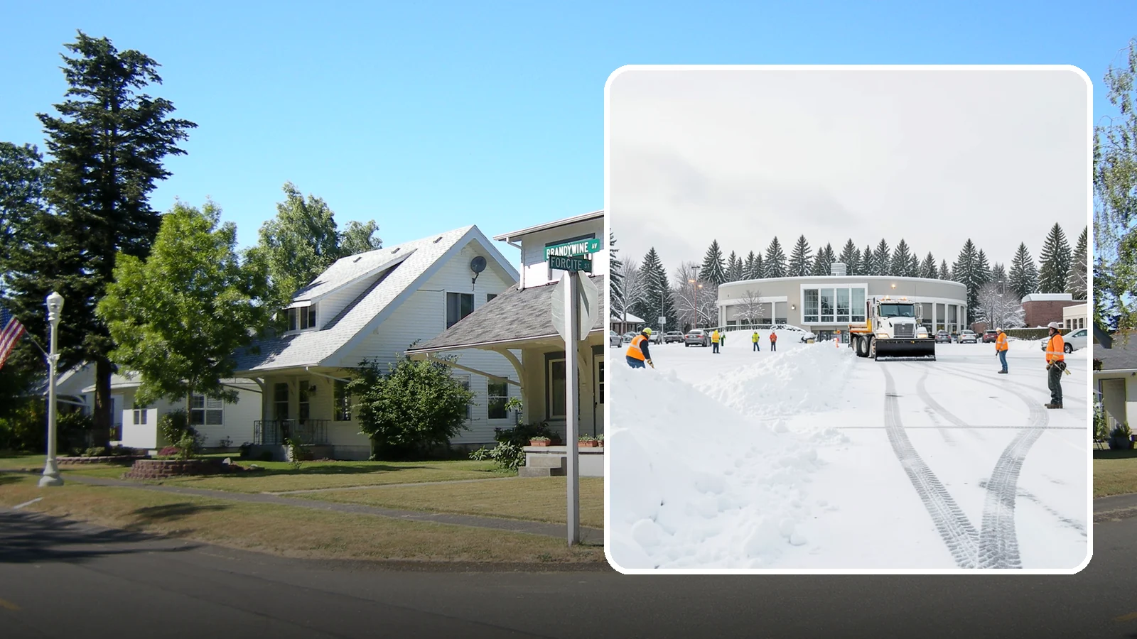 Bank Parking Lot Snow Removal in DuPont, Pierce County, WA - We clear bank lots, drive-throughs, and ATM lanes so Western Washington customers bank safely all winter.
