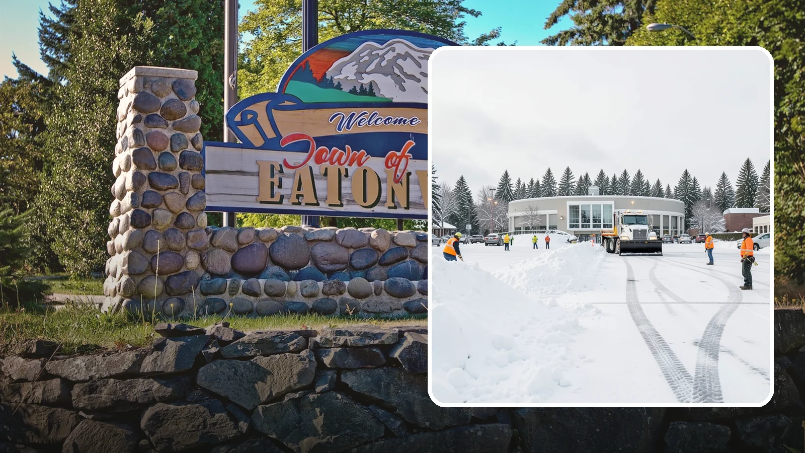 Bank Parking Lot Snow Removal in Eatonville, Pierce County, WA - We clear bank lots, drive-throughs, and ATM lanes so Western Washington customers bank safely all winter.