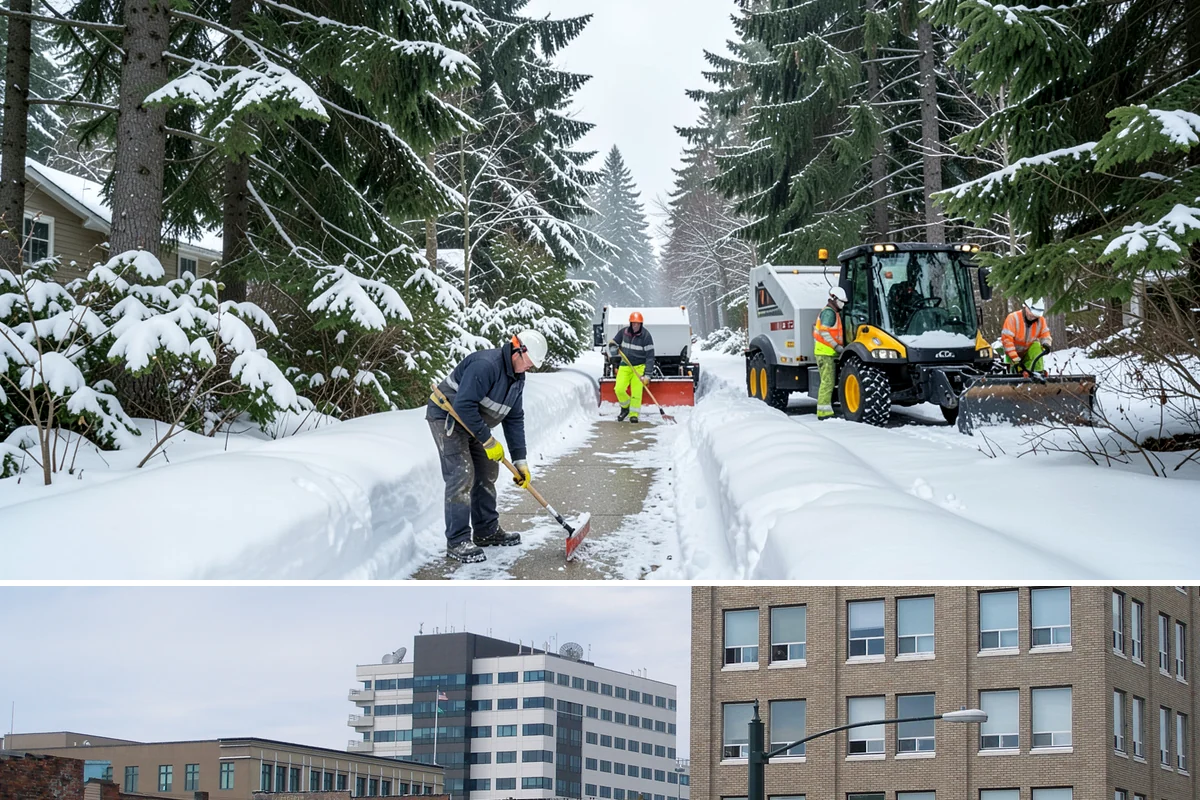 Bank Parking Lot Snow Removal in Everett, Snohomish County, WA - Bank lots across Western Washington need the most winter attention from December through February, when morning freezes meet...