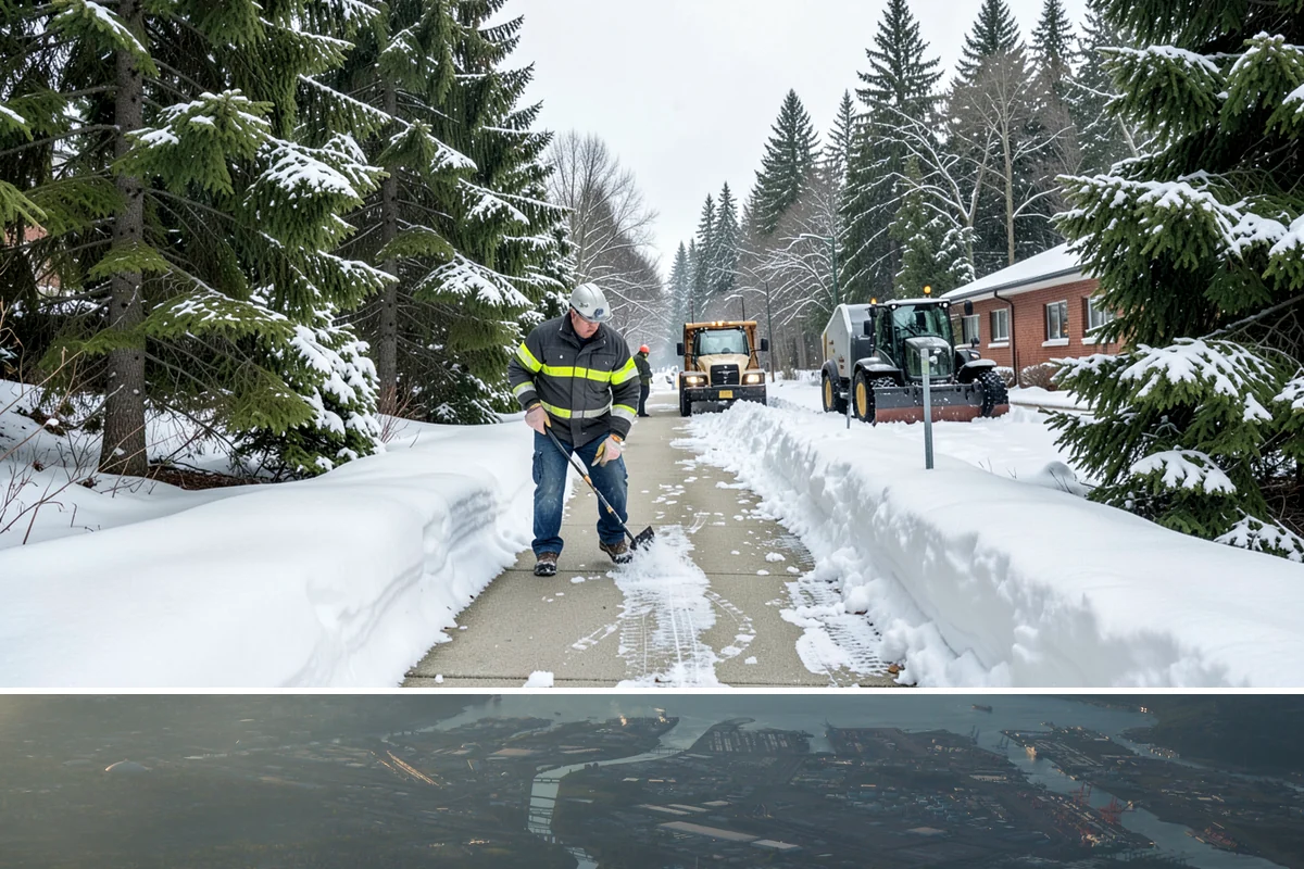 Bank Parking Lot Snow Removal in Fife, Pierce County, WA - Bank lots across Western Washington need the most winter attention from December through February, when morning freezes meet...