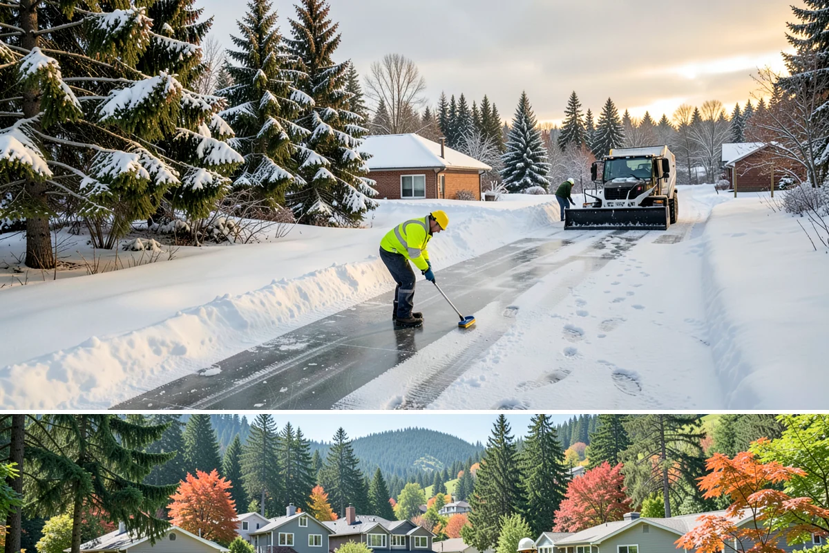 Bank Parking Lot Snow Removal in Fircrest, Pierce County, WA - Bank lots across Western Washington need the most winter attention from December through February, when morning freezes meet...