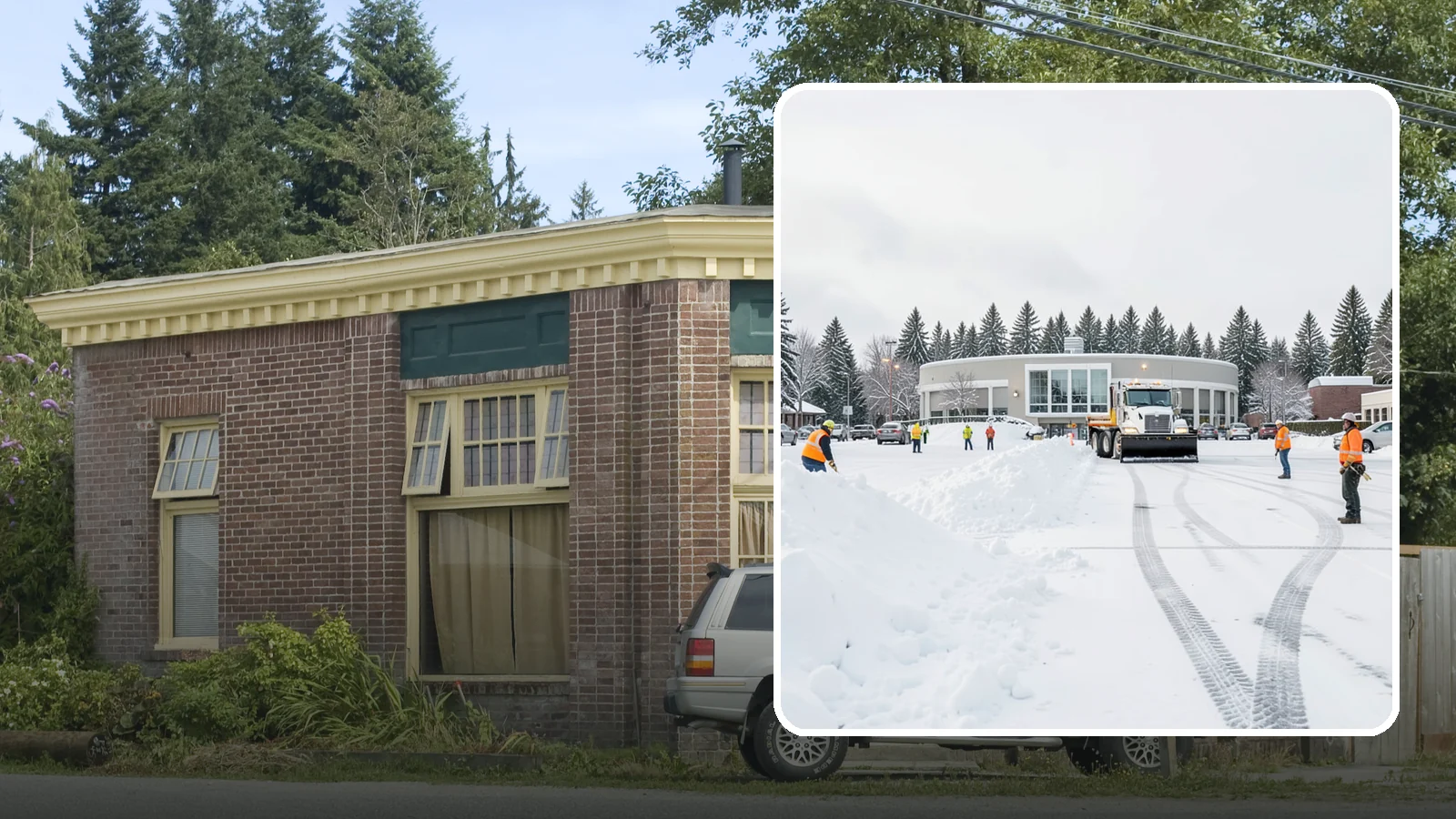 Bank Parking Lot Snow Removal in Hamilton, Skagit County, WA - We clear bank lots, drive-throughs, and ATM lanes so Western Washington customers bank safely all winter.