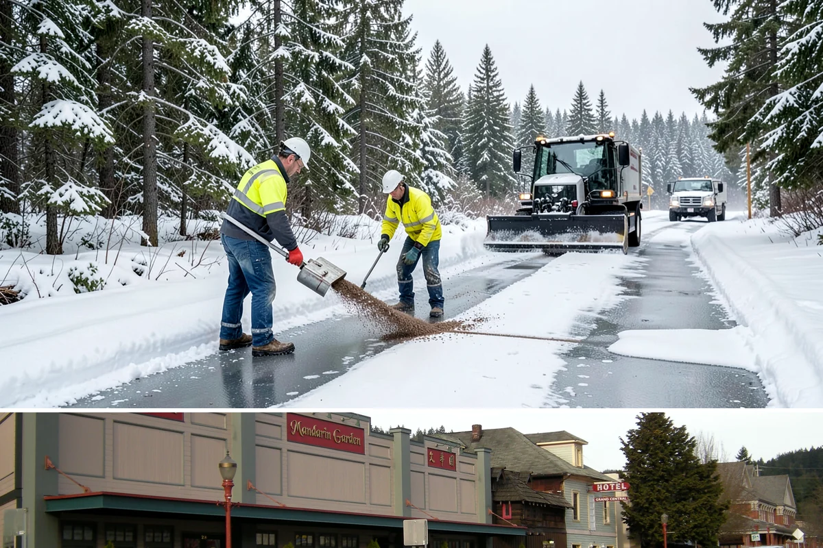 Bank Parking Lot Snow Removal in Issaquah, King County, WA - Bank lots across Western Washington need the most winter attention from December through February, when morning freezes meet...