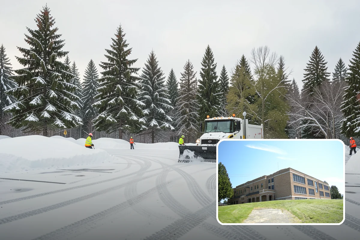 Bank Parking Lot Snow Removal in Maple Valley, King County, WA - Customer parking and drive-through lanes stay open all day