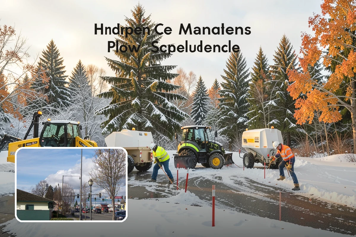 Bank Parking Lot Snow Removal in Marysville, Snohomish County, WA - Customer parking and drive-through lanes stay open all day