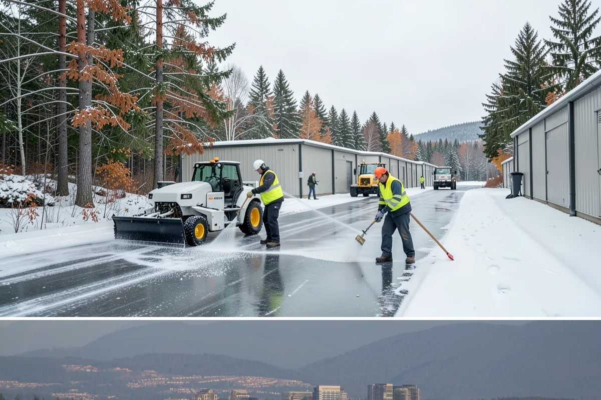 Bank Parking Lot Snow Removal in Medina, King County, WA - Bank lots across Western Washington need the most winter attention from December through February, when morning freezes meet...