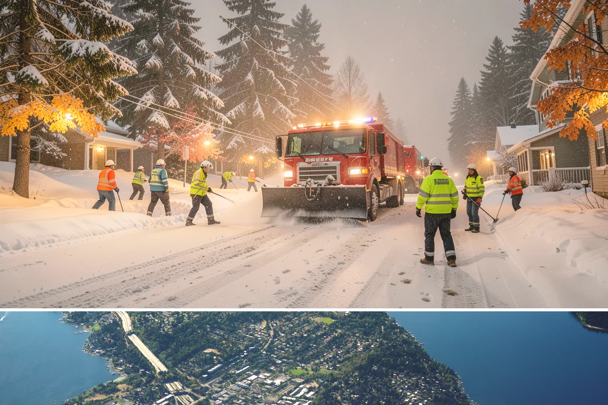 Bank Parking Lot Snow Removal in Mercer Island, King County, WA - Bank lots across Western Washington need the most winter attention from December through February, when morning freezes meet...