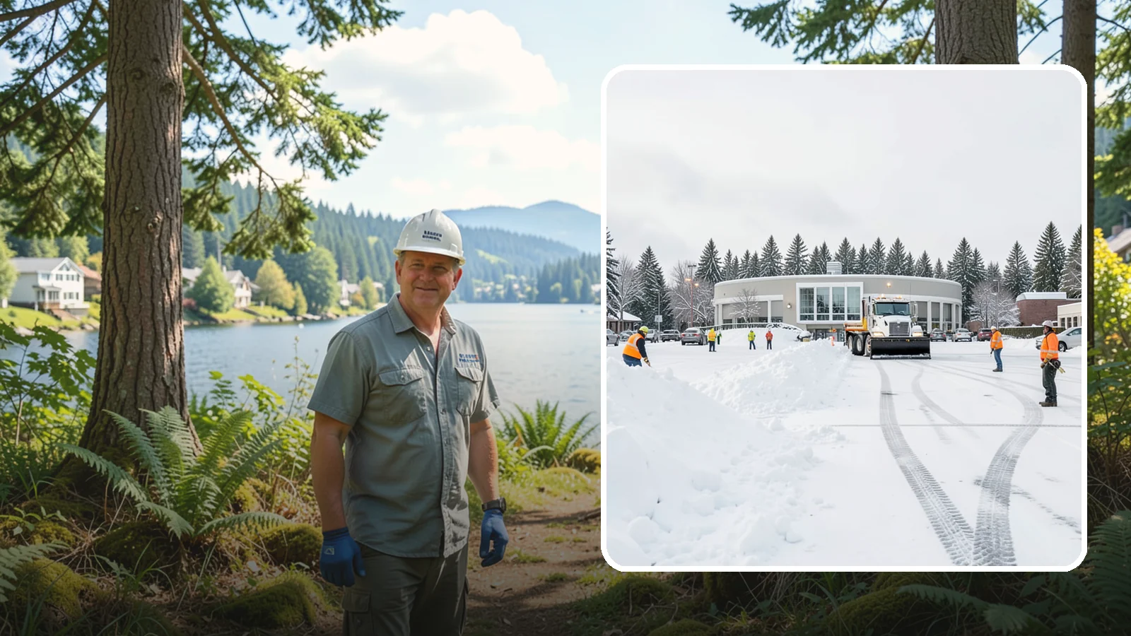 Bank Parking Lot Snow Removal in Milton, King County, WA - We clear bank lots, drive-throughs, and ATM lanes so Western Washington customers bank safely all winter.