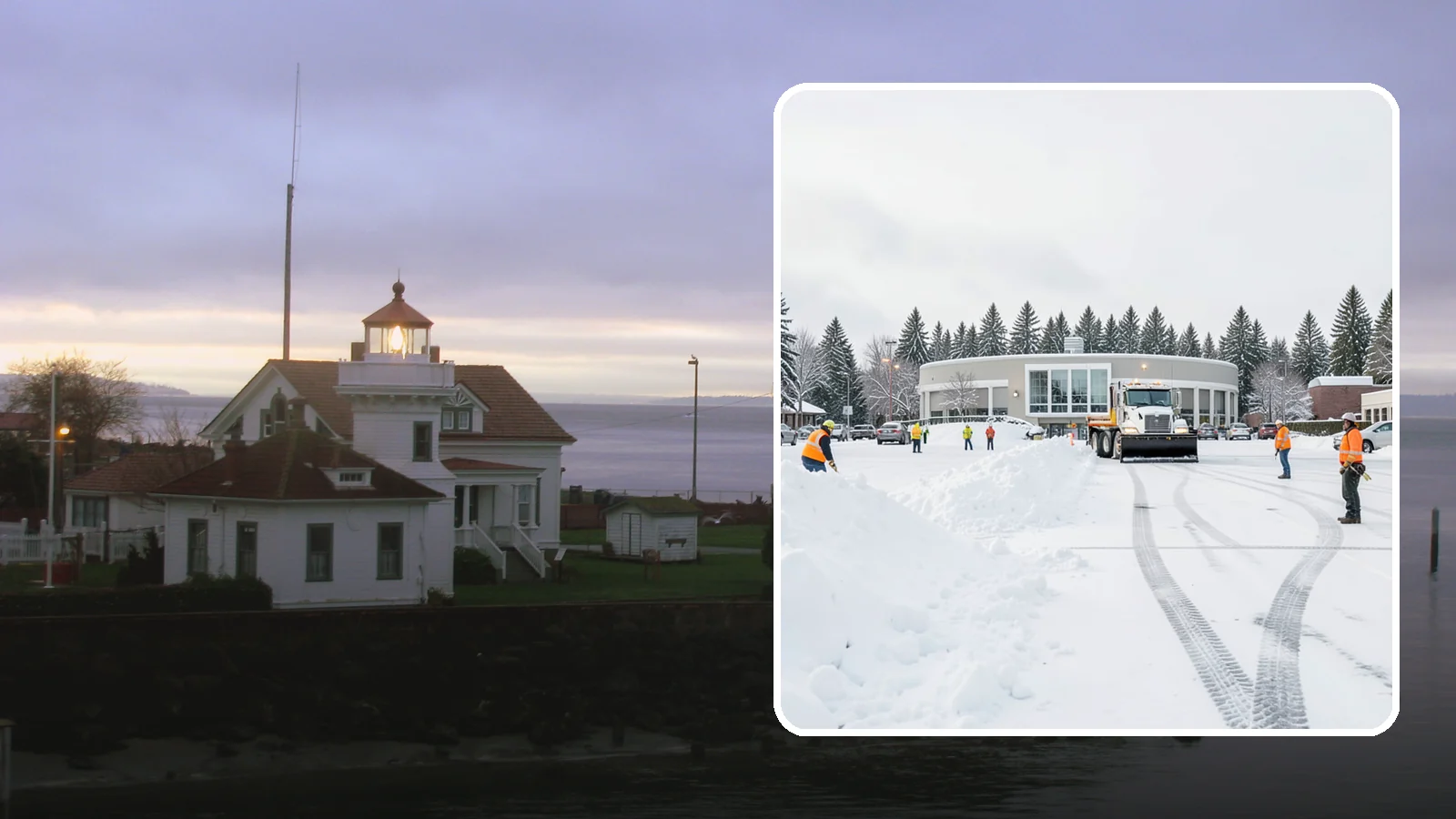 Bank Parking Lot Snow Removal in Mukilteo, Snohomish County, WA - We clear bank lots, drive-throughs, and ATM lanes so Western Washington customers bank safely all winter.