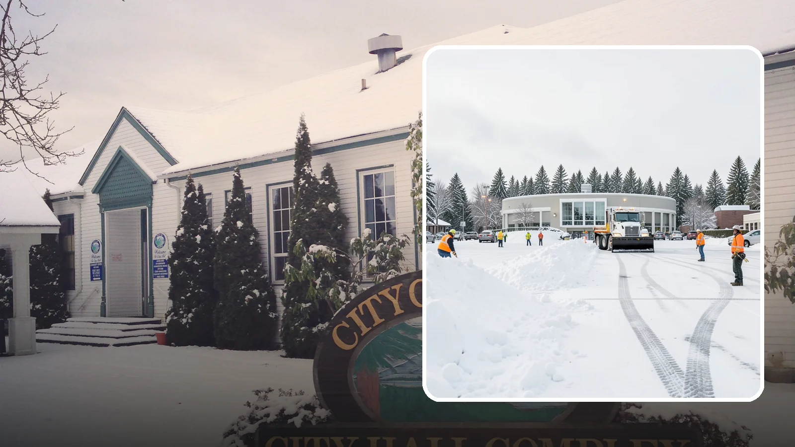 Bank Parking Lot Snow Removal in Pacific, King County, WA - We clear bank lots, drive-throughs, and ATM lanes so Western Washington customers bank safely all winter.