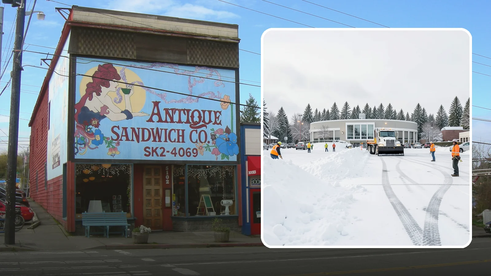 Bank Parking Lot Snow Removal in Ruston, Pierce County, WA - We clear bank lots, drive-throughs, and ATM lanes so Western Washington customers bank safely all winter.
