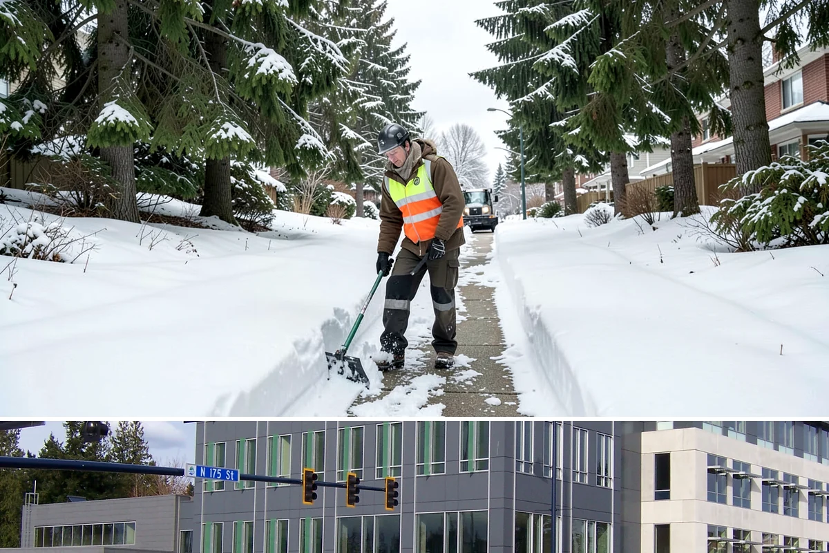 Bank Parking Lot Snow Removal in Shoreline, King County, WA - Bank lots across Western Washington need the most winter attention from December through February, when morning freezes meet...