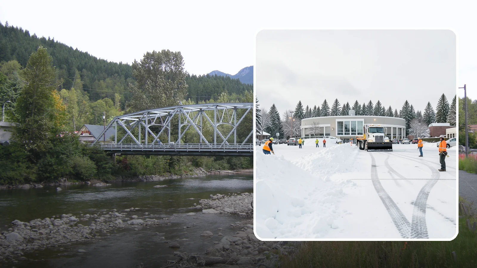 Bank Parking Lot Snow Removal in Skykomish, King County, WA - We clear bank lots, drive-throughs, and ATM lanes so Western Washington customers bank safely all winter.