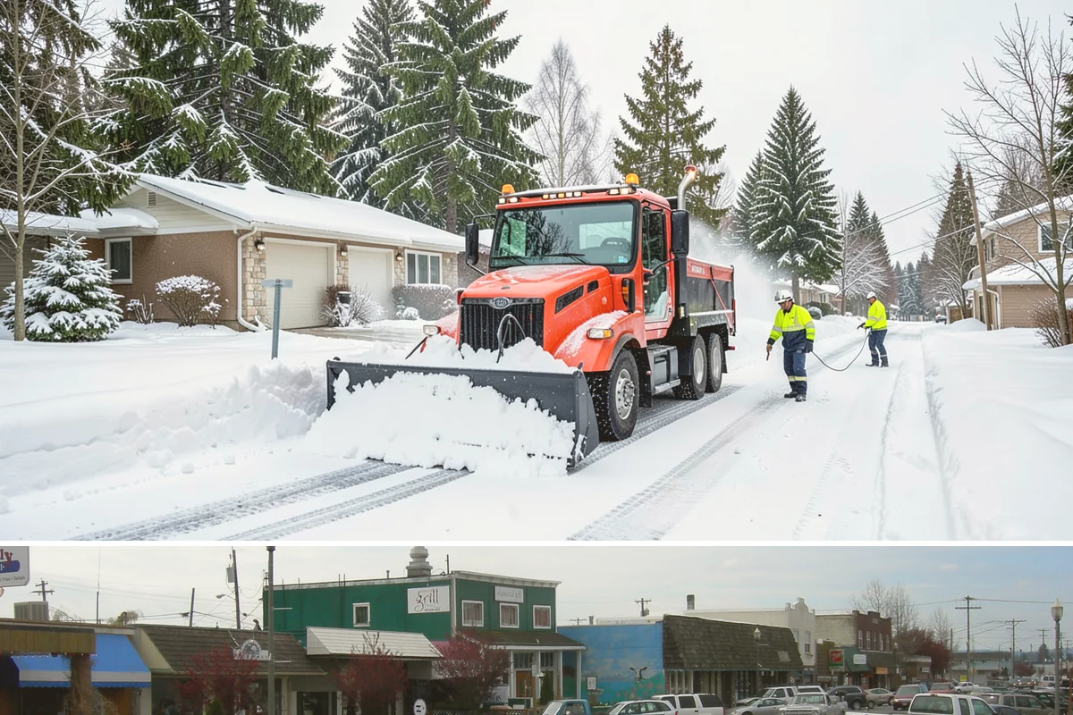 Bank Parking Lot Snow Removal in Stanwood, Snohomish County, WA - Bank lots across Western Washington need the most winter attention from December through February, when morning freezes meet...