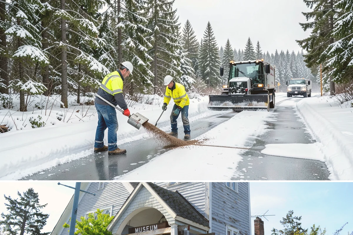 Bank Parking Lot Snow Removal in Steilacoom, Pierce County, WA - Bank lots across Western Washington need the most winter attention from December through February, when morning freezes meet...