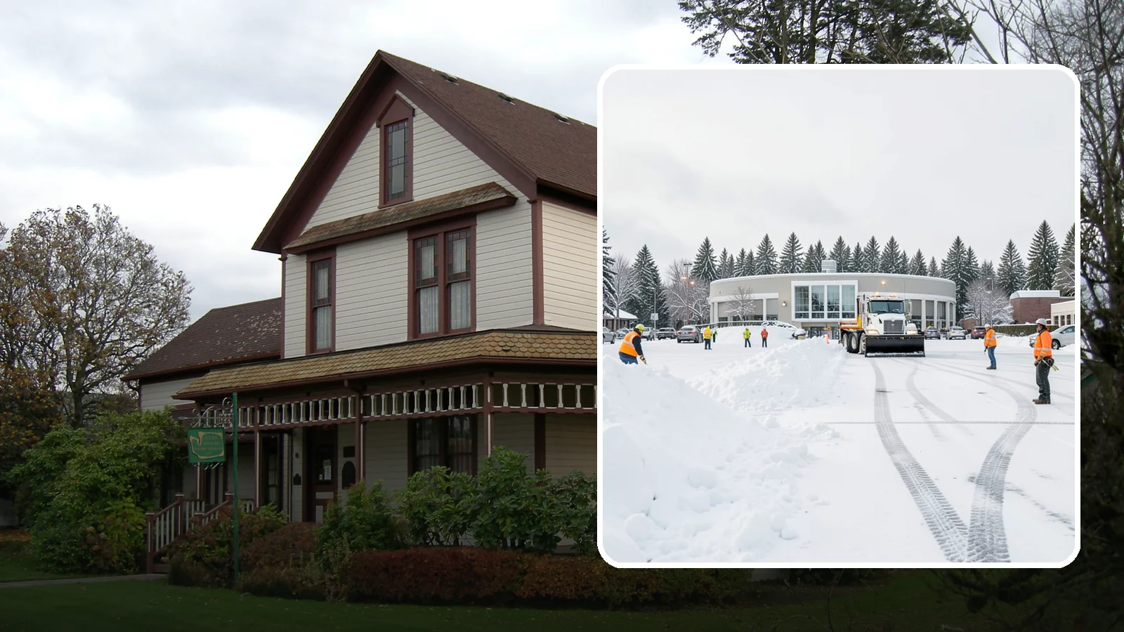 Bank Parking Lot Snow Removal in Sumner, Pierce County, WA - We clear bank lots, drive-throughs, and ATM lanes so Western Washington customers bank safely all winter.