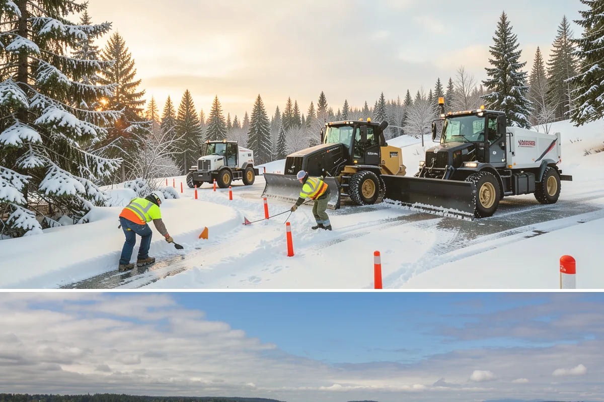 Bank Parking Lot Snow Removal in University Place, Pierce County, WA - Bank lots across Western Washington need the most winter attention from December through February, when morning freezes meet...